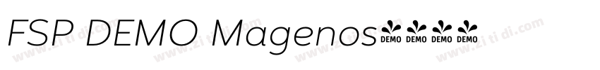 FSP DEMO Magenos字体转换 FSP DEMO Magenos字体转换